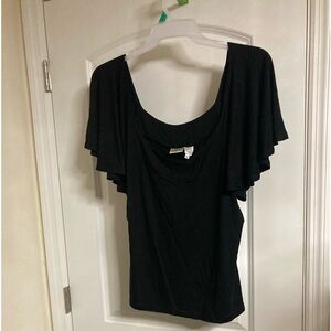 Newport News Black stretch fitted  Top